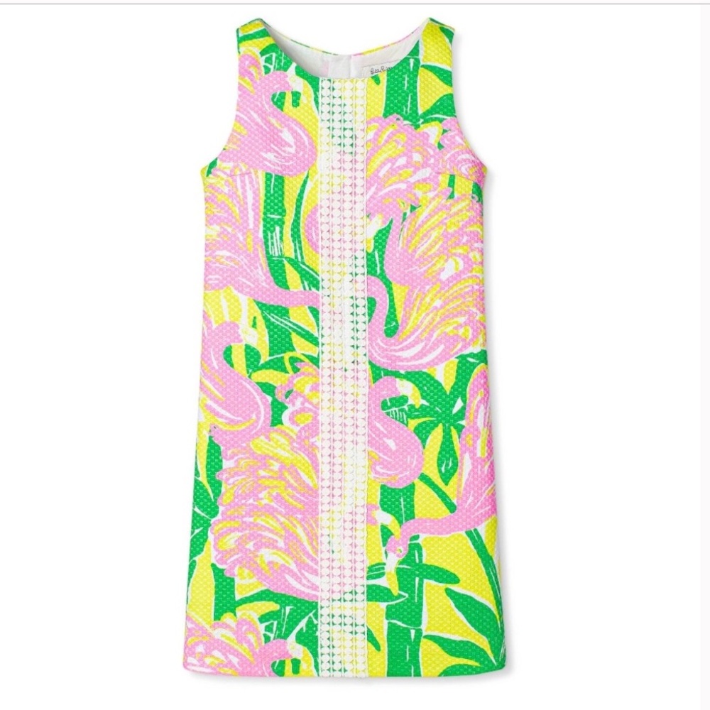 Lilly Pulitzer For Target flamingo print lace shift sleeveless dress Medium - Picture 8 of 15